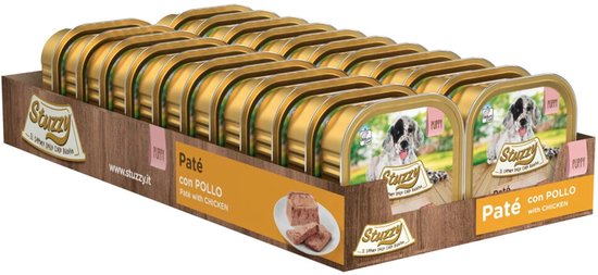 Mister Stuzzy Dog Paté Puppy - Hondenvoer - 22 x Kip 150 g