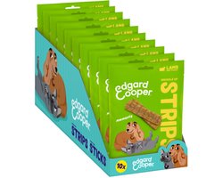 10x Edgard & Cooper Adult Strips Lam & Kalkoen 75 gr