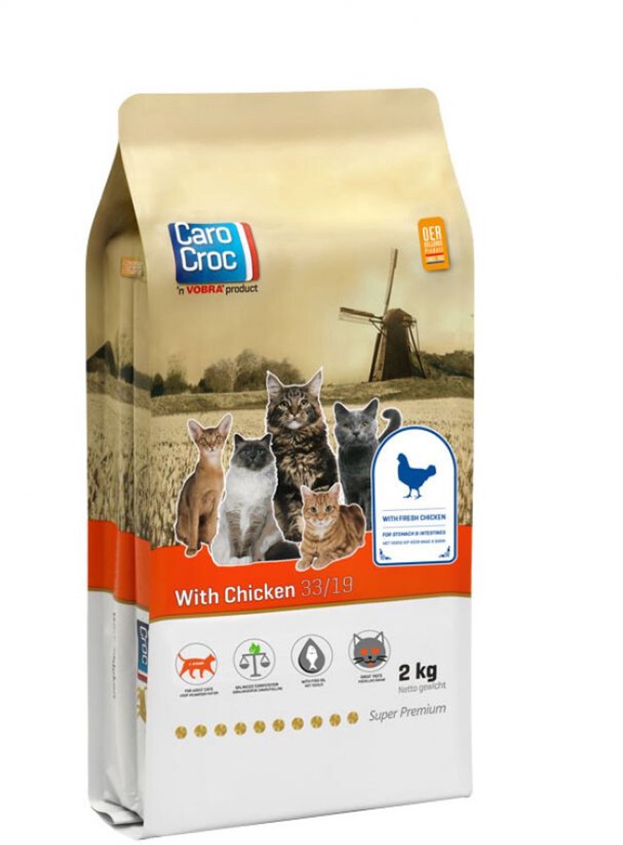 Carocroc 33/19 with Chicken kattenvoer 2 kg