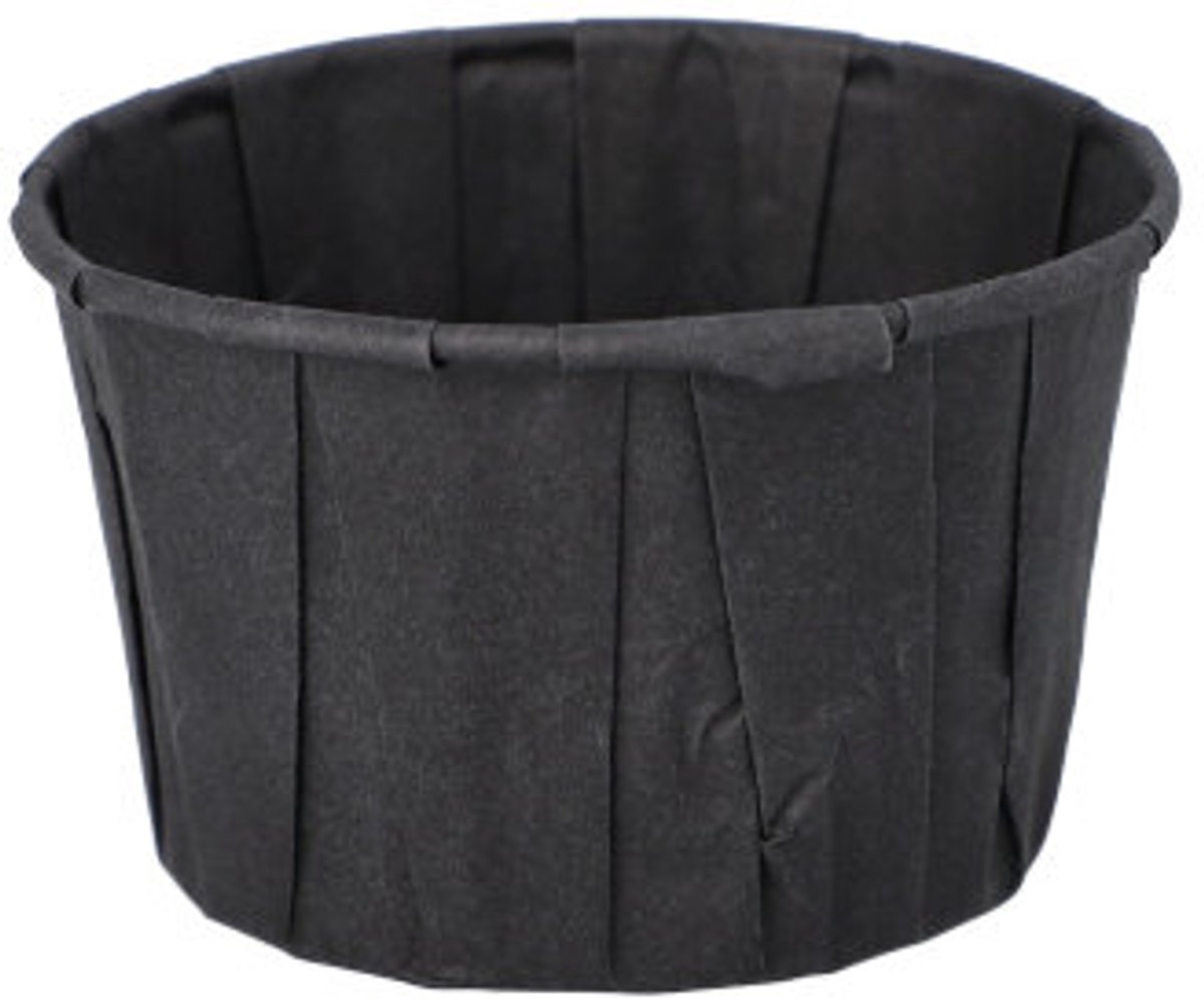 100 Dressingschaaltjes, papier 110 ml Ø 7 cm · 4,2 cm zwart
