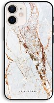 Case Company® - Hoesje geschikt voor iPhone 12 hoesje - Goud marmer - Biologisch Afbreekbaar Telefoonhoesje - Bescherming alle Kanten en Schermrand