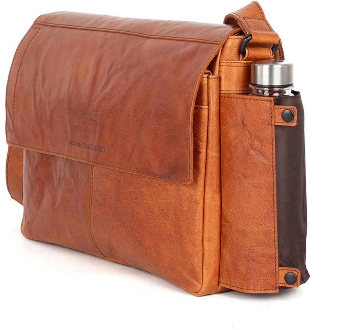 Leren Laptoptas - Ronn - Brandy Cognac