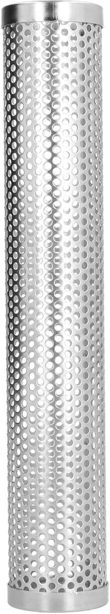 Barbecue gereedschapset - RVS 304 Rooktube, Ronde Fruithout Rookbox