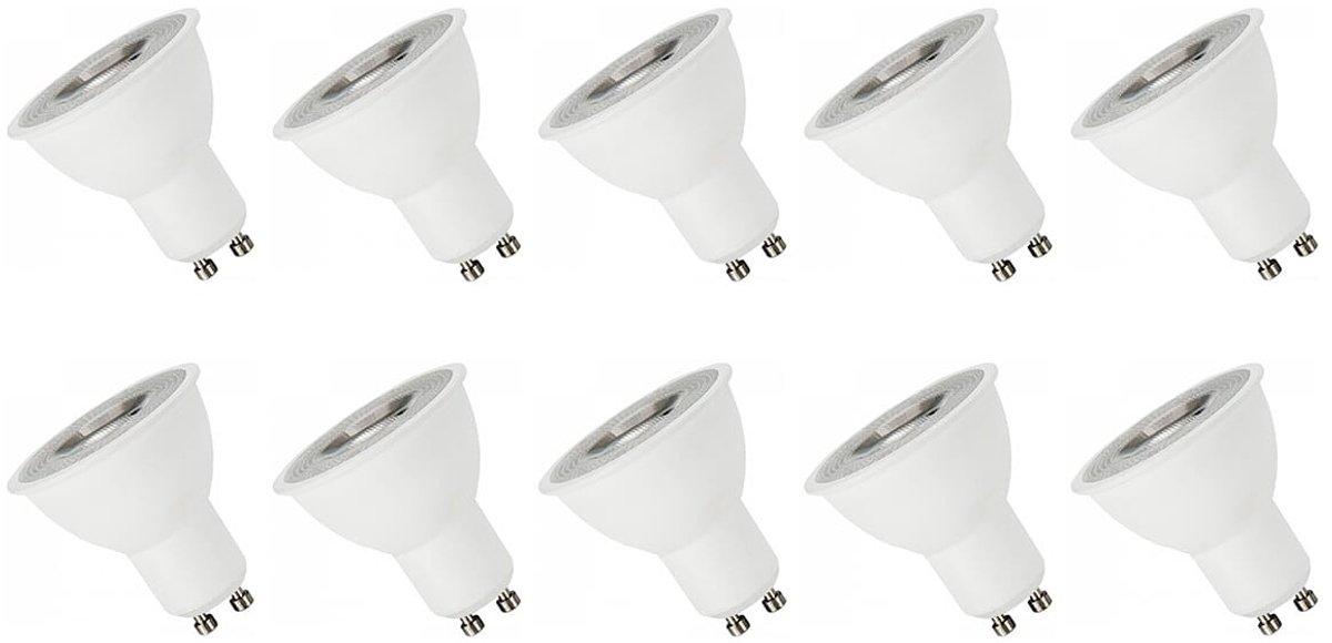 Spectrum LED Lamp GU10 230V 4W - 350 Lumen - 6000K Koud wit - Helder daglicht - Energiezuinig - 10 stuks