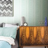 Zelfklevend behang Tribal - RoomMates - Muurstickers - Groen - Vinyl