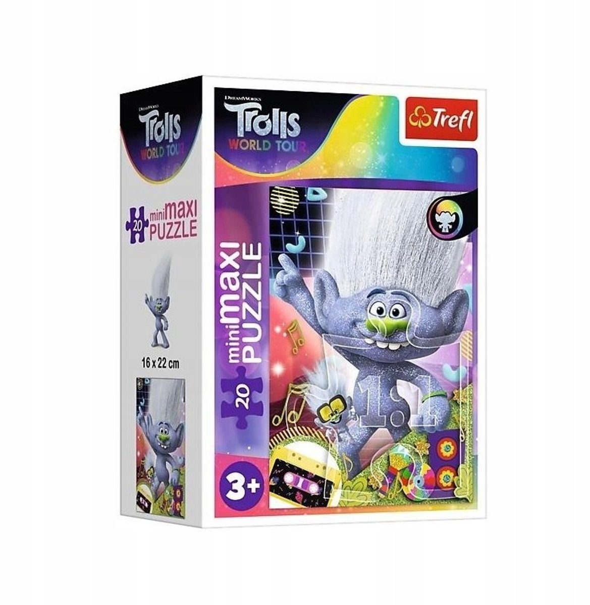 Trefl MiniMaxi Trolle Muzikale Wereldpuzzel 20 Stukjes