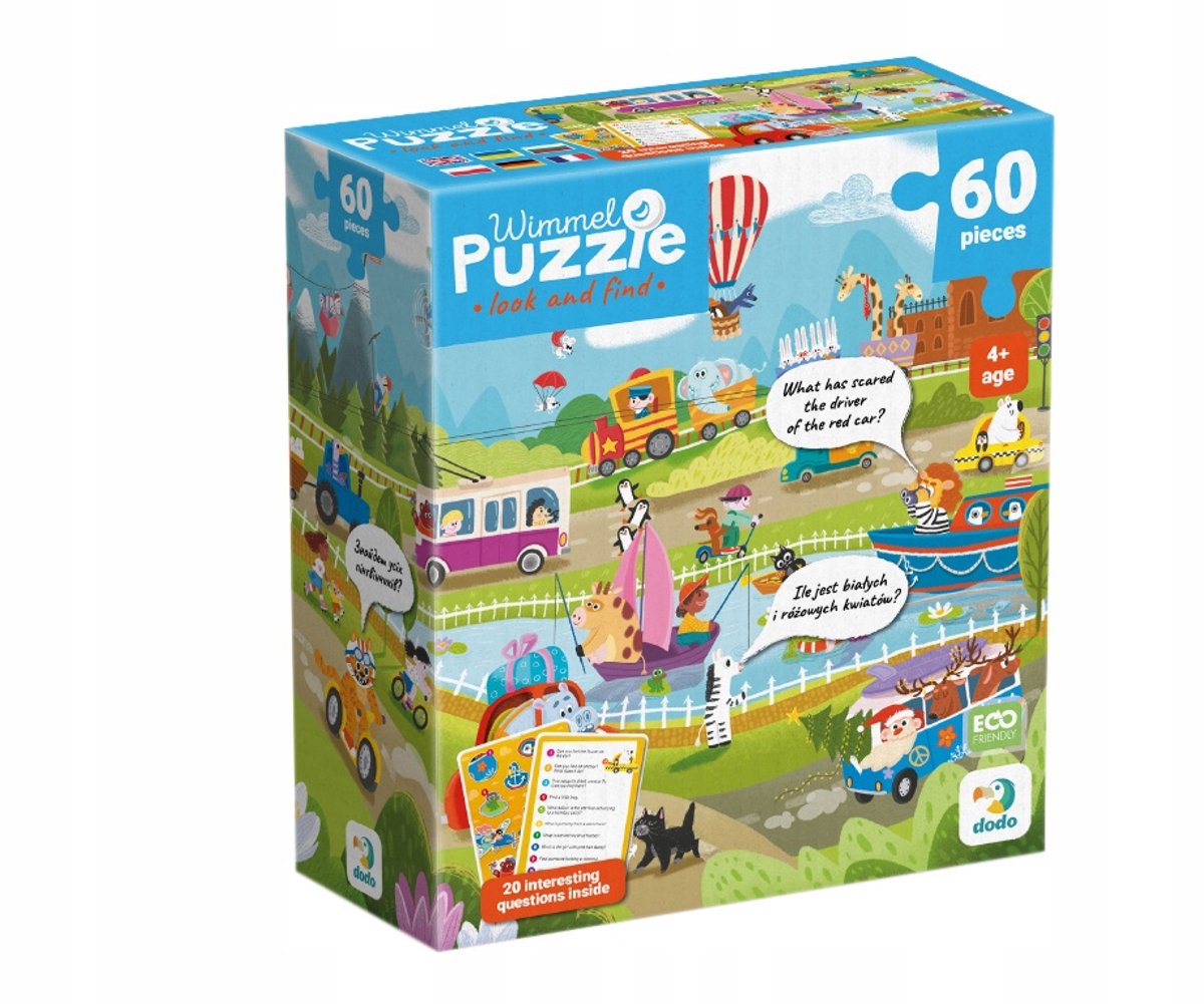 Wimmelpuzzel 60 Transport - Leerzaam en Leuk!