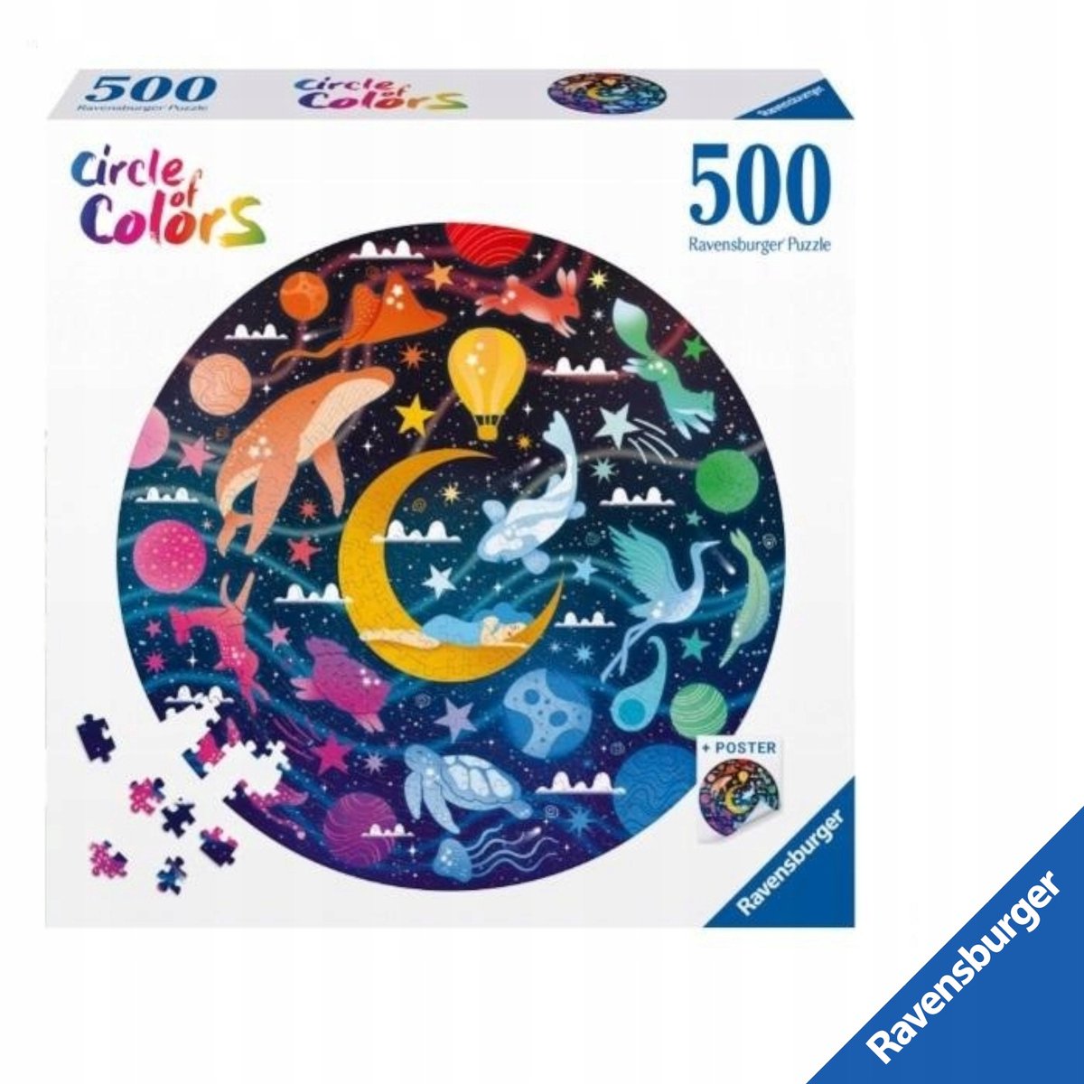 Ravensburger Ronde Puzzel 500 Stukjes - Kleuren Dromen