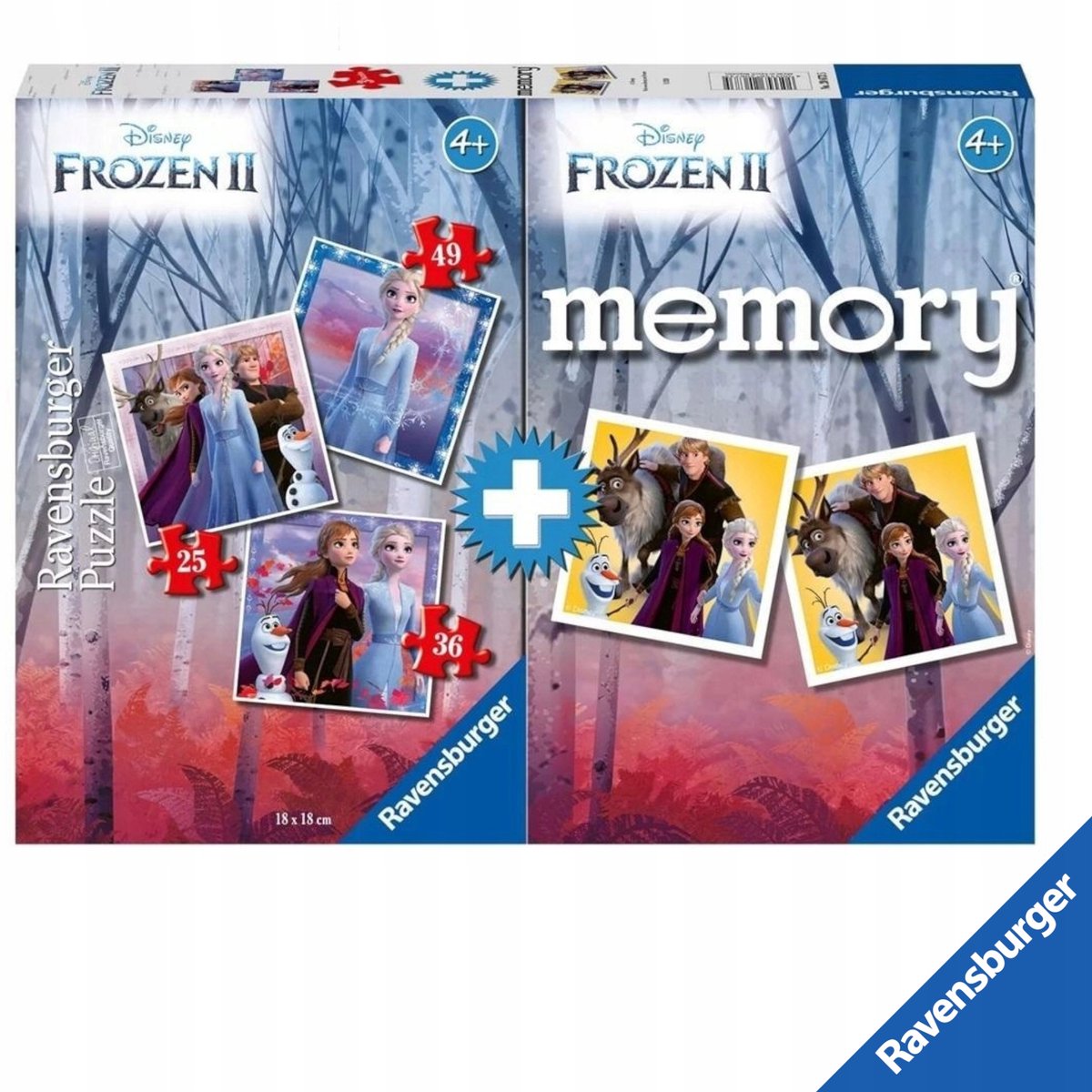 Ravensburger Frozen 2 3-in-1 Educatief Puzzelspel 110 Stukjes