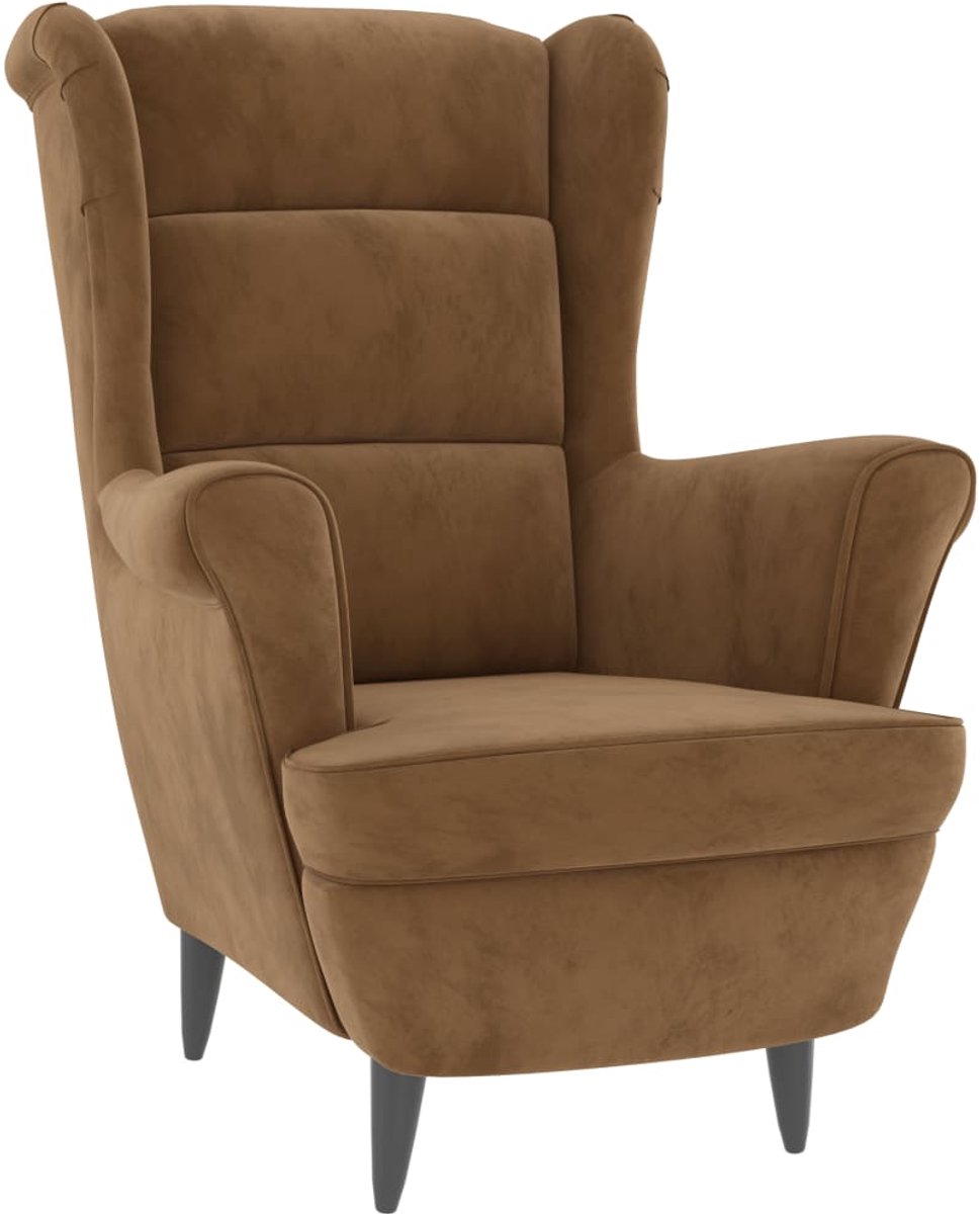 Fauteuil - Relaxzetel - Relaxstoel - Relaxfauteuil - Stoel - Met armleuning - Voor één Persoon - Bruin
