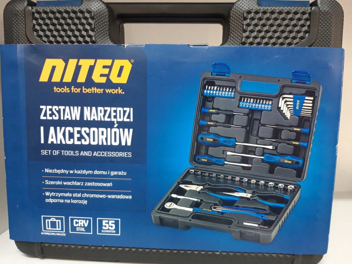 Niteo Tools Gereedschapset 55 Delen in Koffer