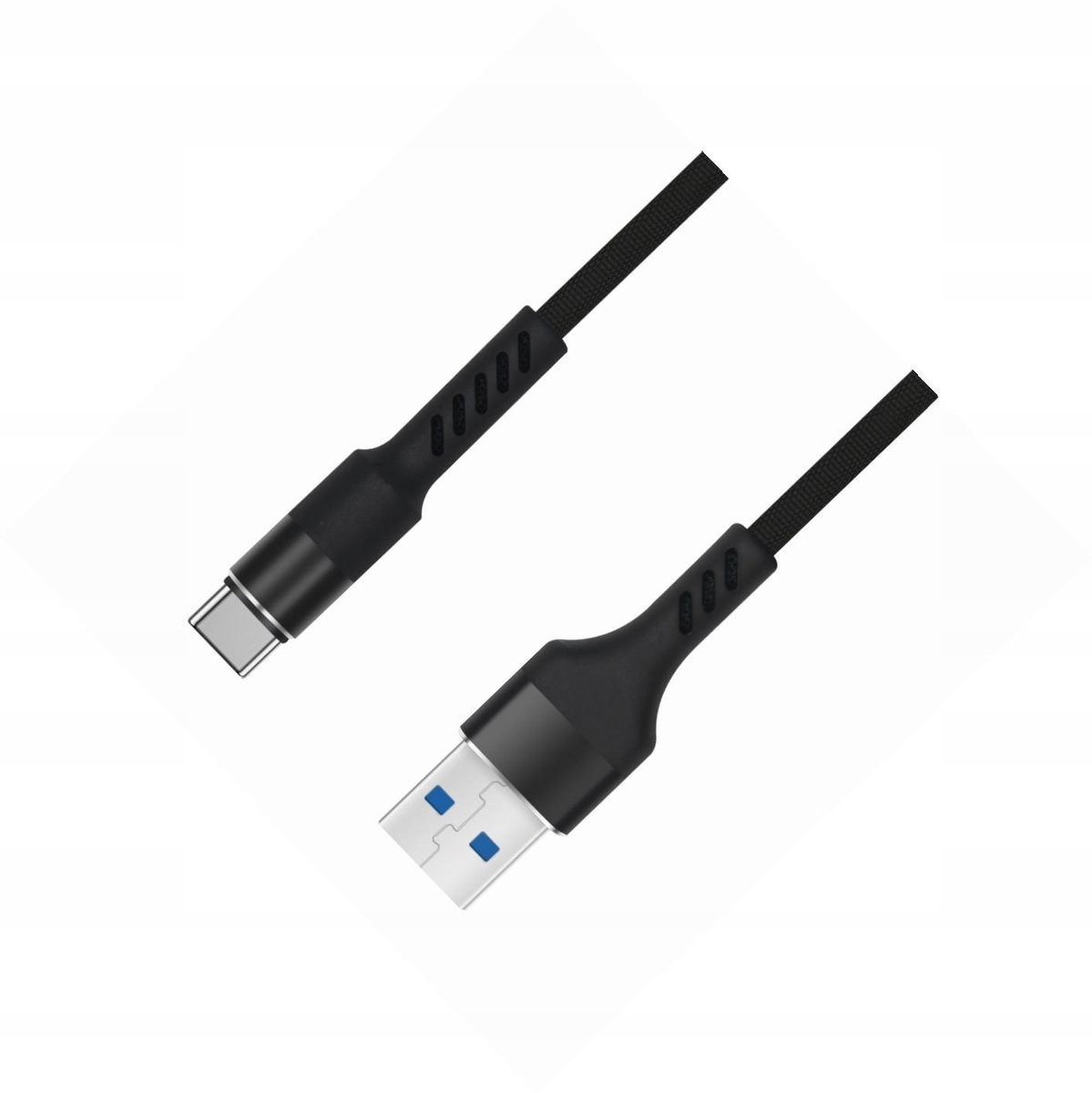 Versterkte USB-C Kabel 1m Wit voor Xiaomi Mi 11 Lite 5G - Snel Laden