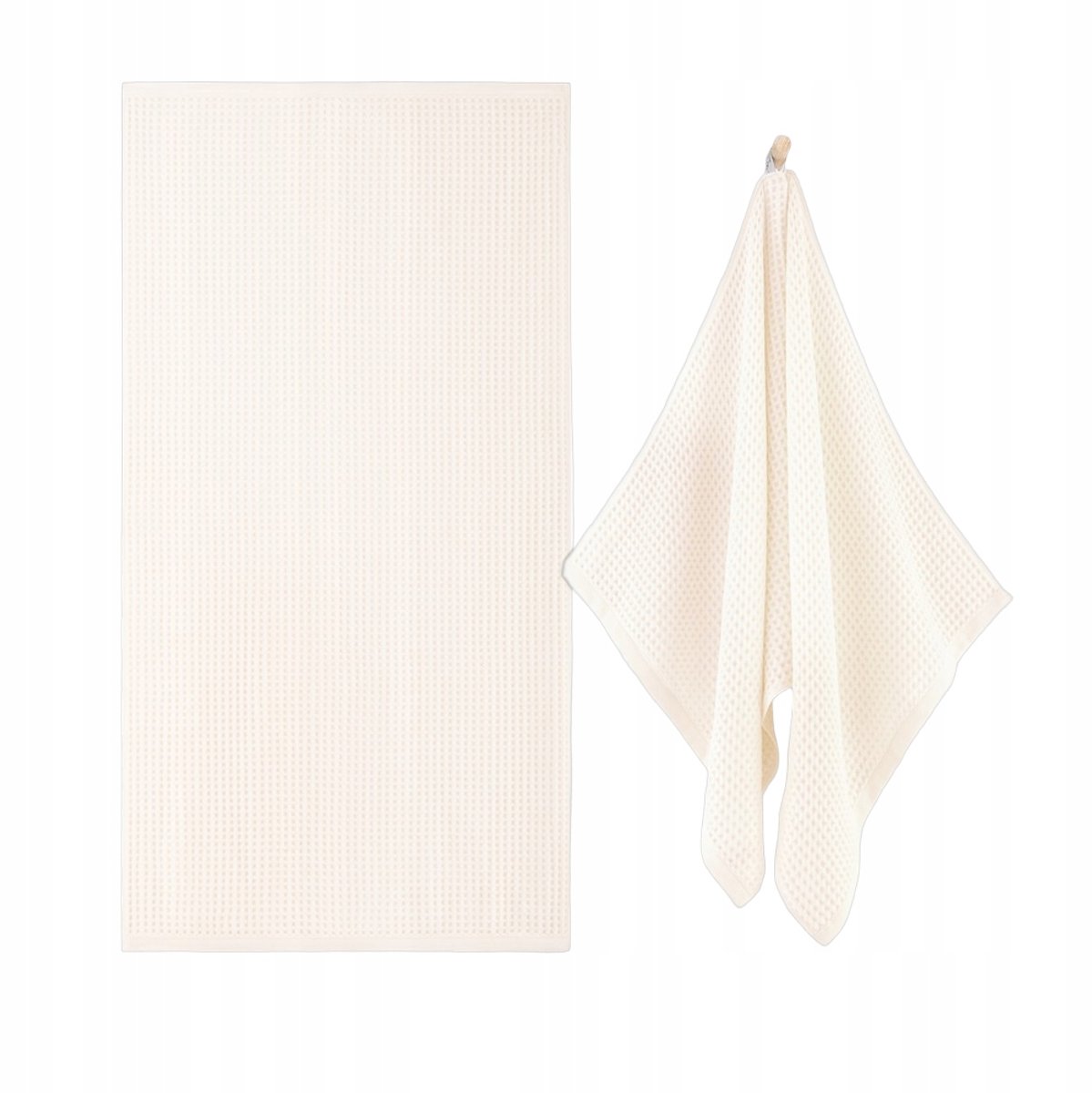 ZWOLTEX Natural Badhanddoek Beige 70x140cm - Zacht & Absorberend