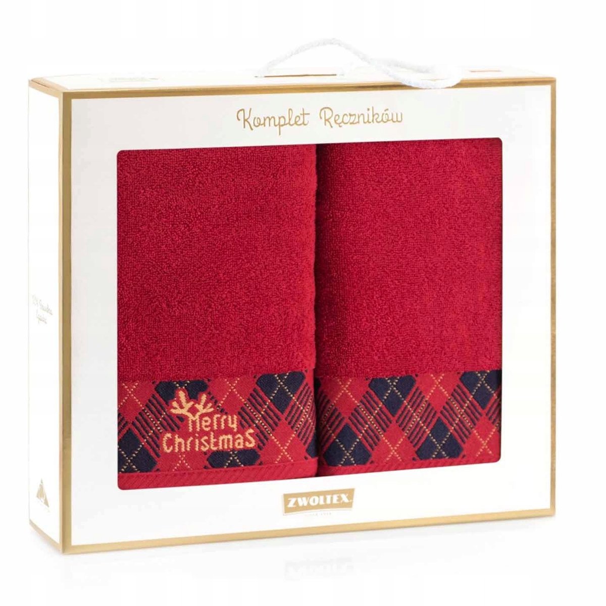 Zwoltex Kerst Handdoekenset Rudolf - Zacht & Absorberend