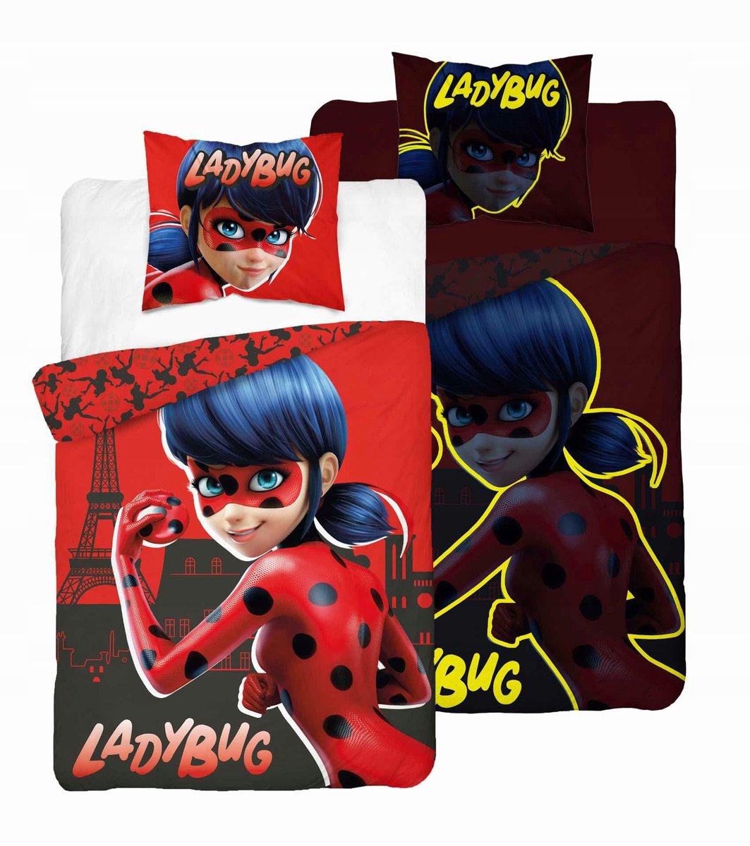 DETEXPOL Kinderbeddengoed 160x200 cm LADYBUG 05 - Lichtgevend in Donker