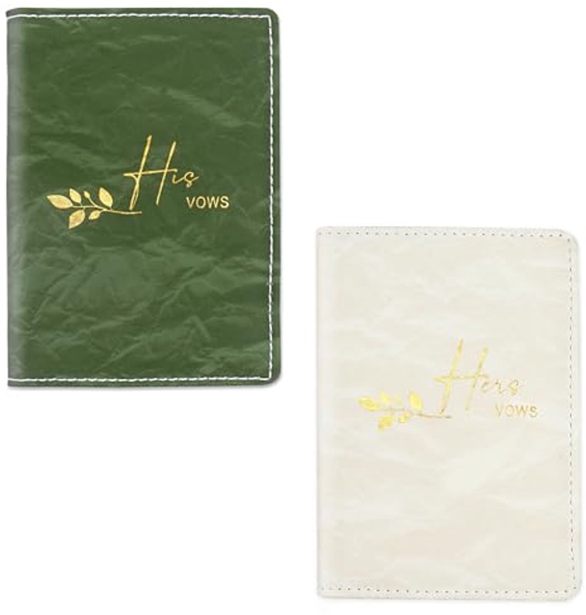 2 Stuks Trouwgeloftenboek voor Hem en Haar - Compact en Elegant