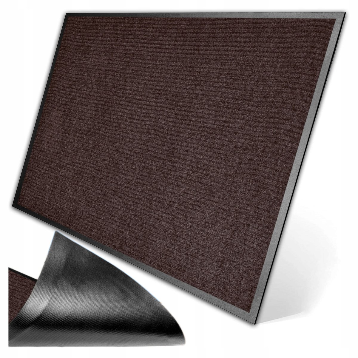 Grote Antislip Deurmat Bruin 80x120 cm - PVC & Textiel