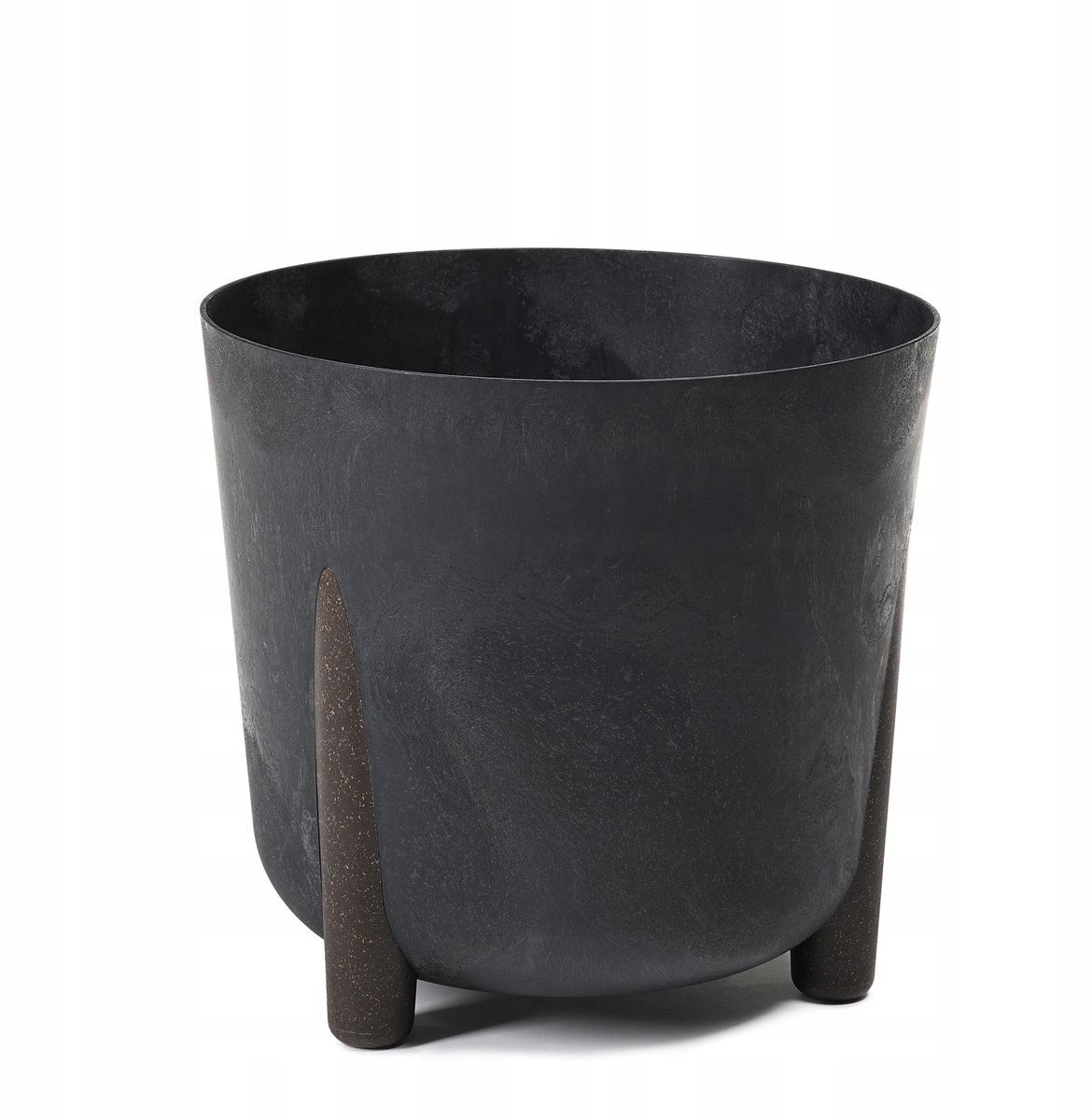 Frida Ronde Pot Zwart Beton 18,3 cm - Gerecycled materiaal