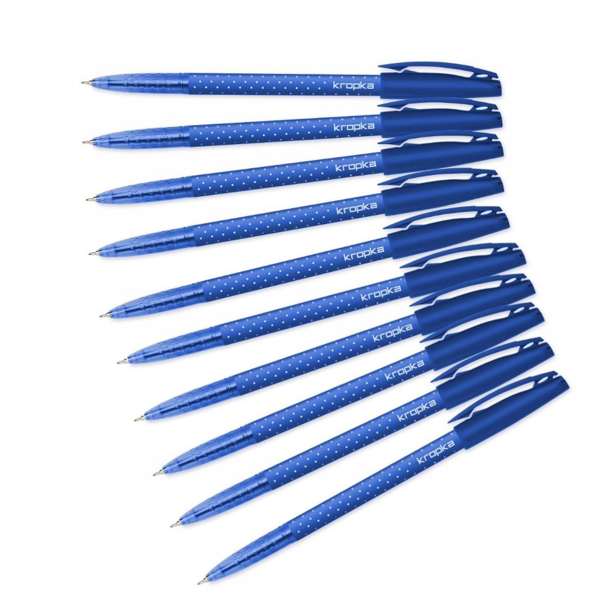 Rystor KROPKA Blauwe pennenset - 10 stuks, 0,5 mm