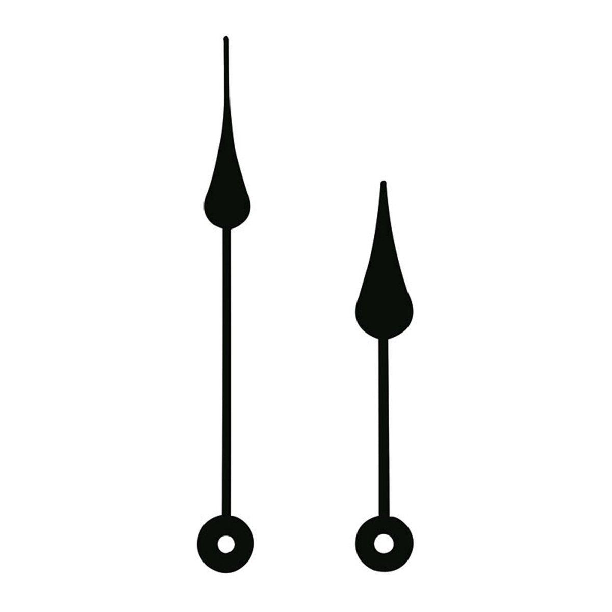 Paar wijzers voor mechanische gloeilamp zwarte minutenwijzer-L:110mm