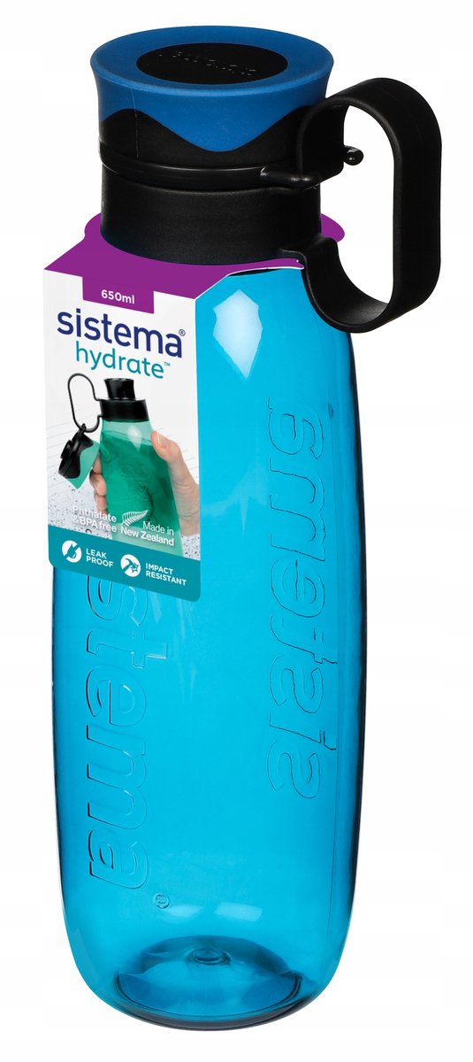 Sistema Hydrate Bidon Fles 650ml - Lekvrij & BPA-vrij - Blauw