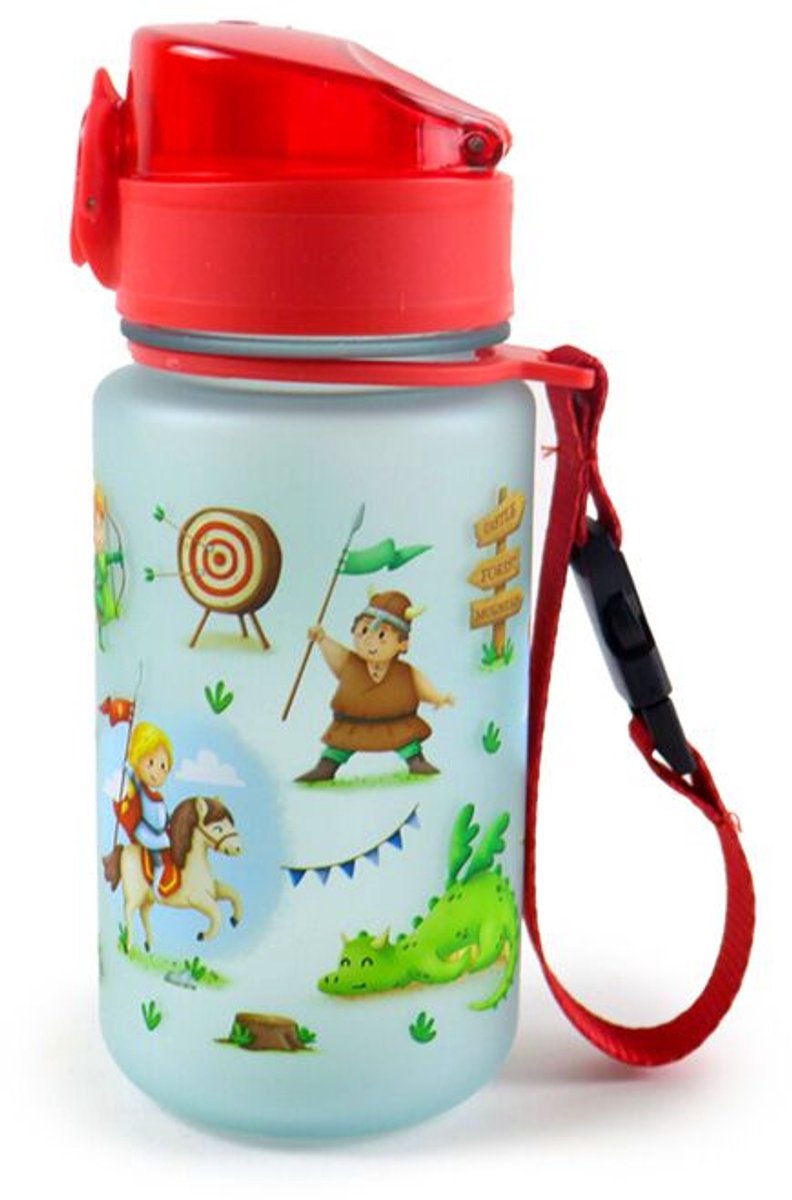 Drinkfles Kind - Ridders & Draken - Pop Top - Ecozen - 350ml