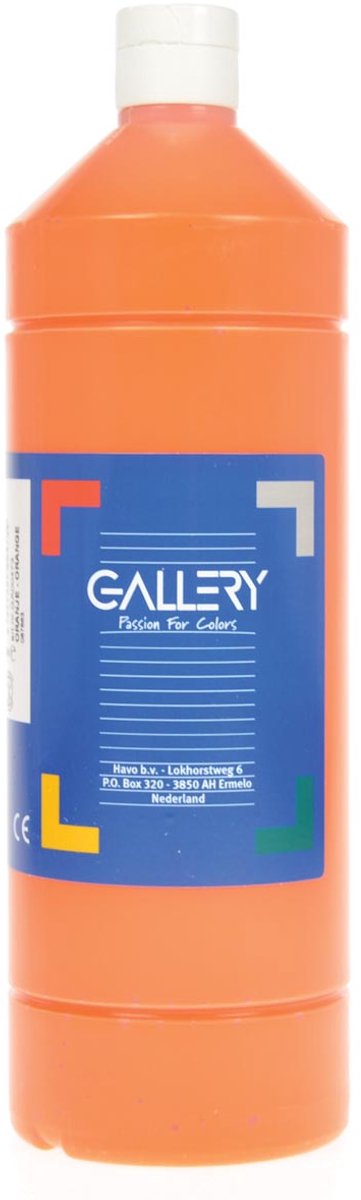 Plakkaatverf flacon van 1.000 ml, oranje