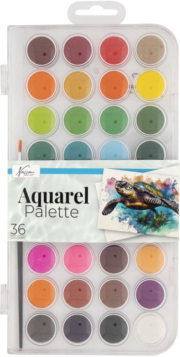 Aquarelverf nassau fine art doos a 36 napjes | 12 stuks