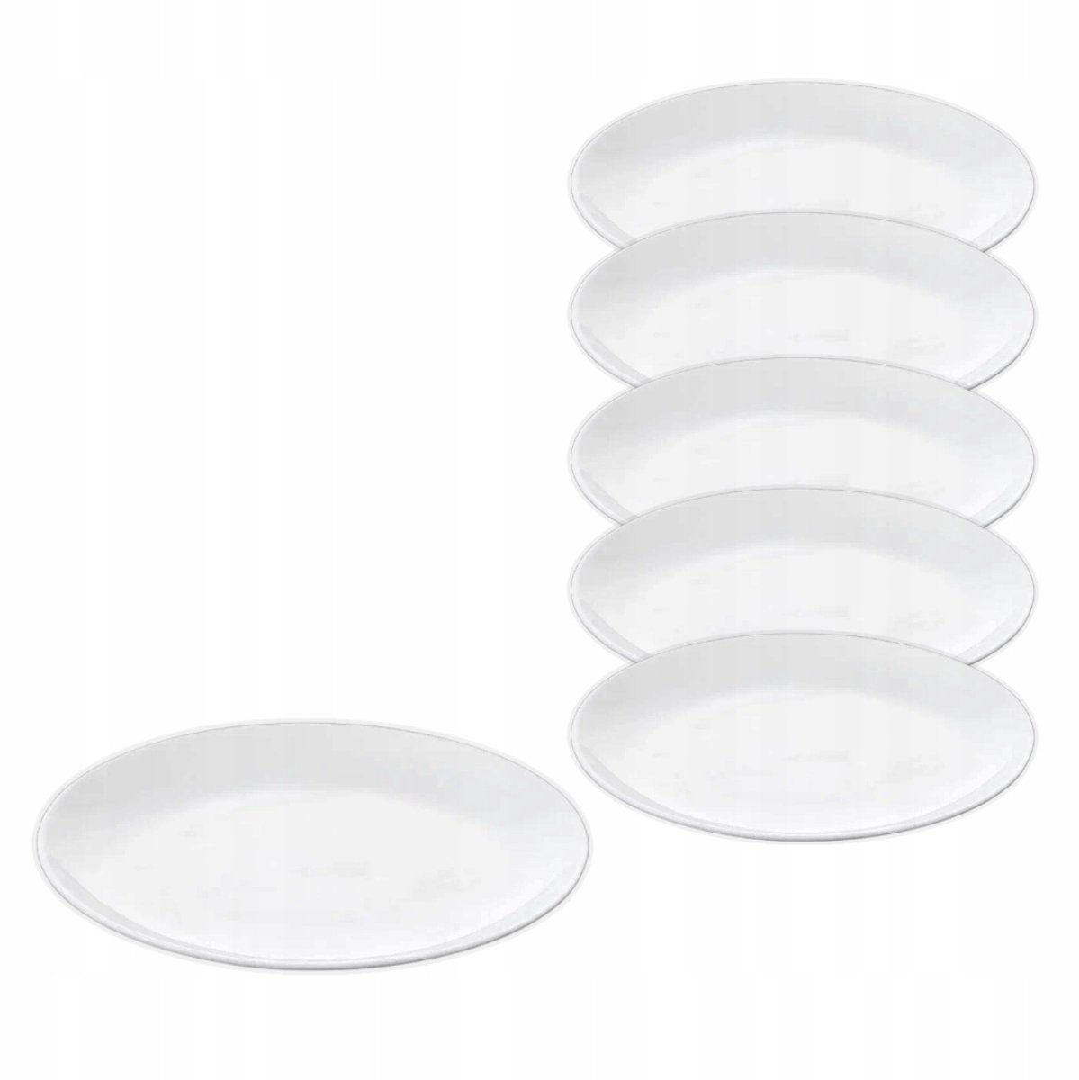Wilmax Porseleinen Dinerborden Plat Rond 25,5 cm - Set van 6
