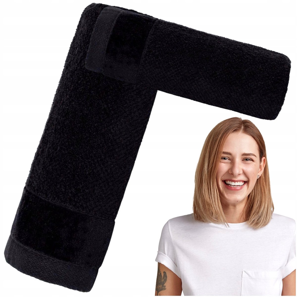 Luxe Katoenen Badhanddoek 100x150cm - Extra Dik & Absorberend - Zwart