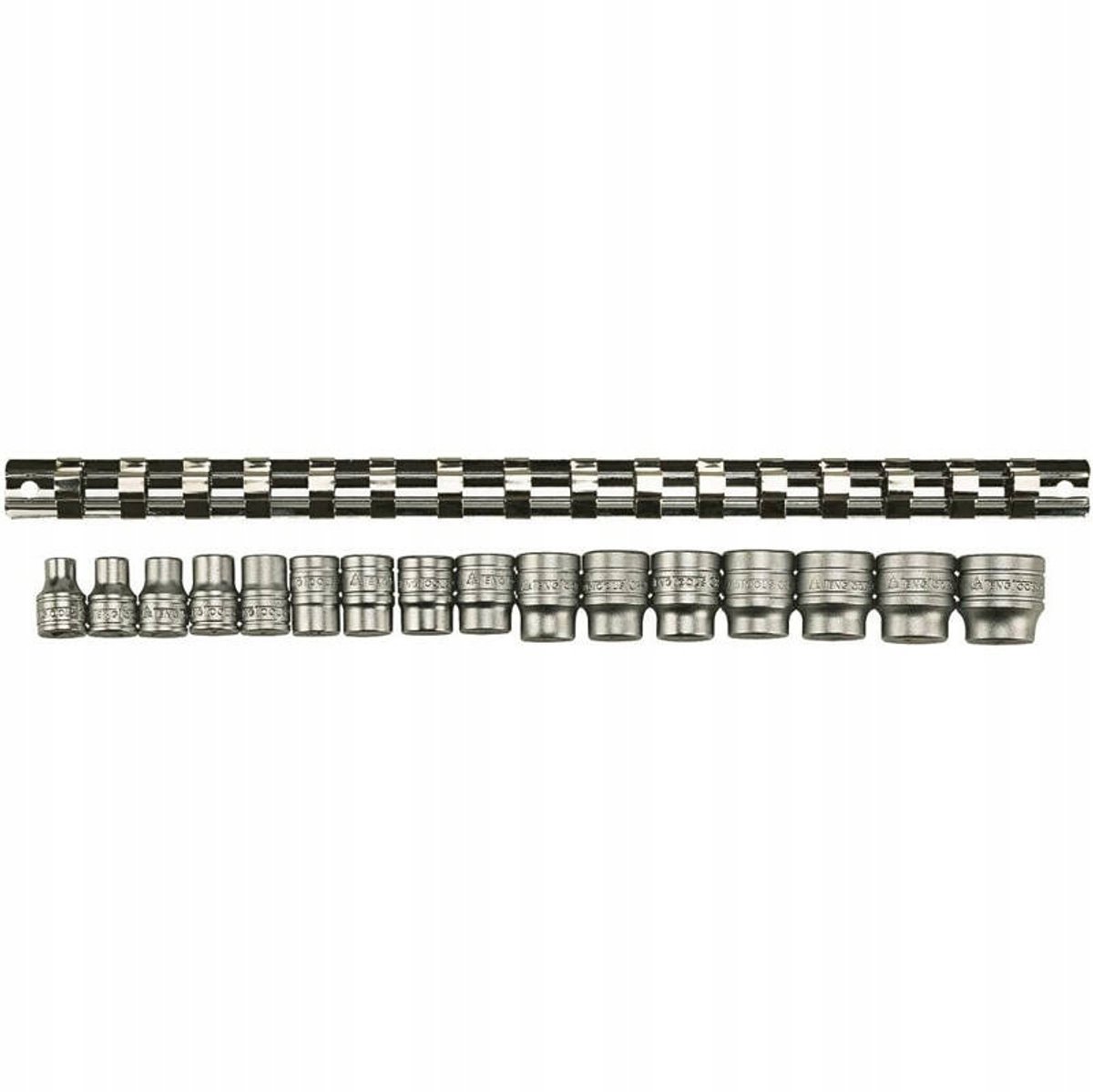Doppen op rail 3/8 7-24mm 16 dlg Teng Tools M3816