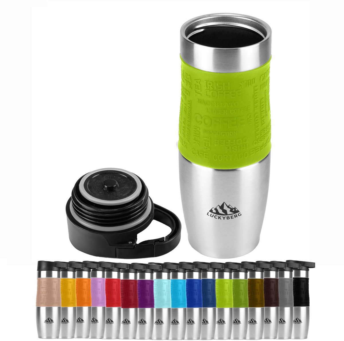 LUCKYBERG Thermosbeker 480 ml - Houdt tot 6 uur warm
