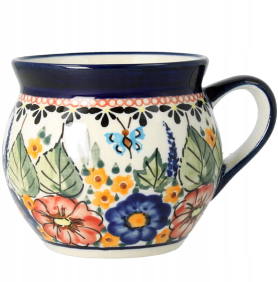 Bolesławiec Keramiek Mok - Handgemerkt, 320 ml, Kunstcollectie