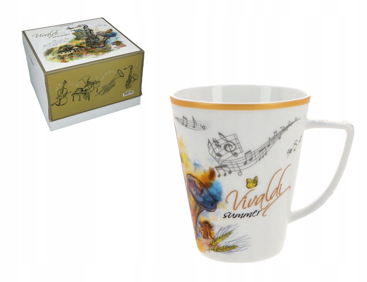 Vivaldi 'Zomer' Porseleinen Mok 370ml - Klassiek Design