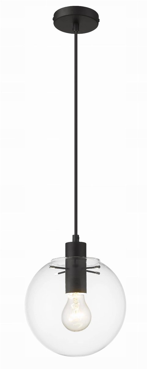 Lichte Prestige Puerto Hanglamp Zwart Ø20cm E27