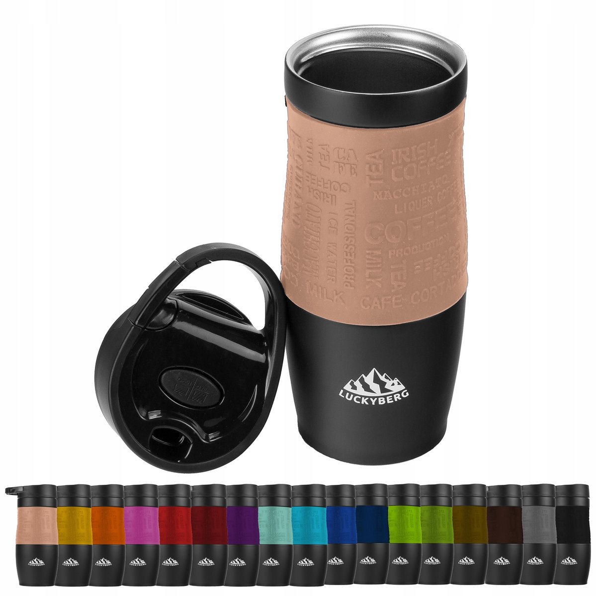 Luckyberg Thermosbeker 400ml - RVS, 6u Warm, 8u Koud