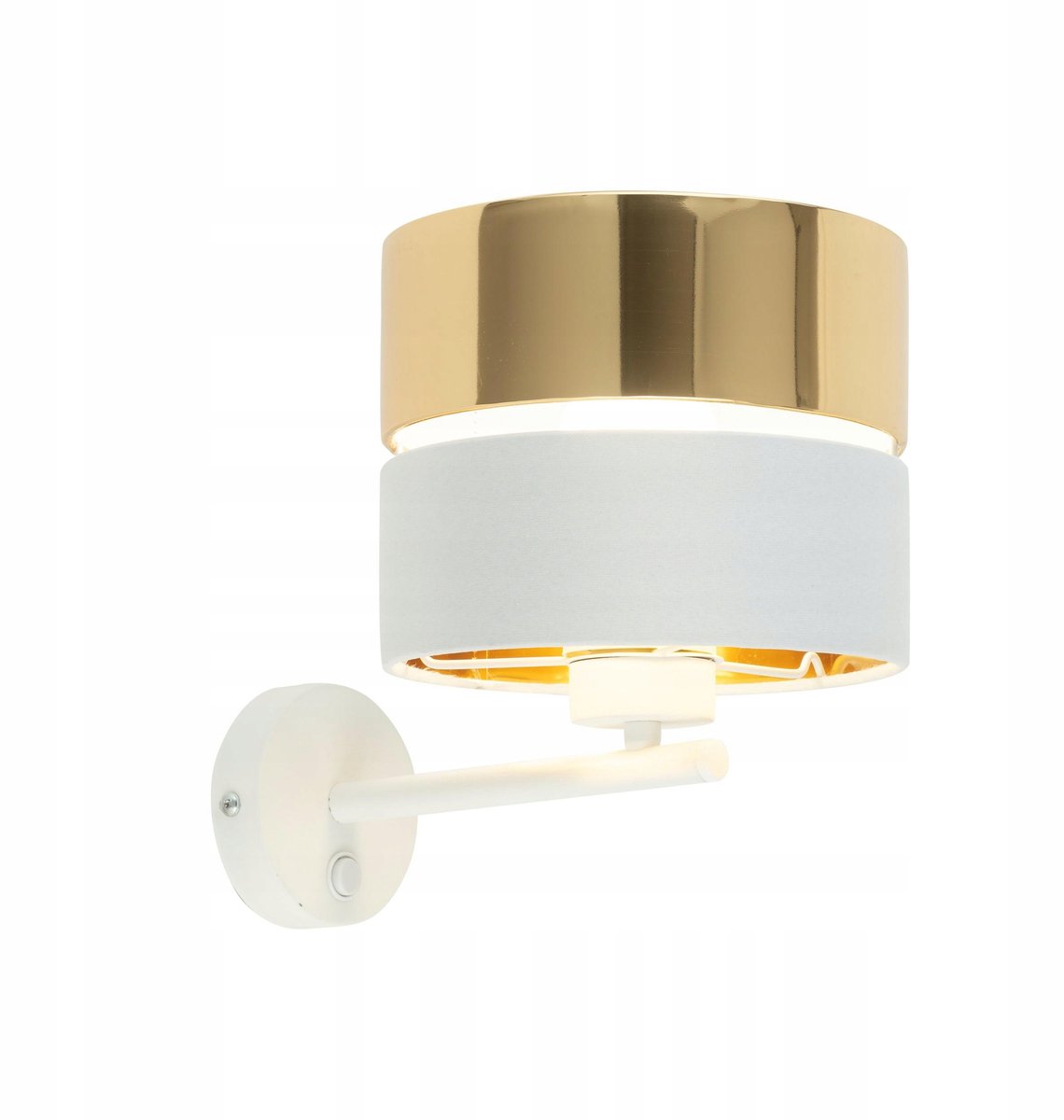 Wandlamp HILTON Wit Goud E27 Moderne Stijl