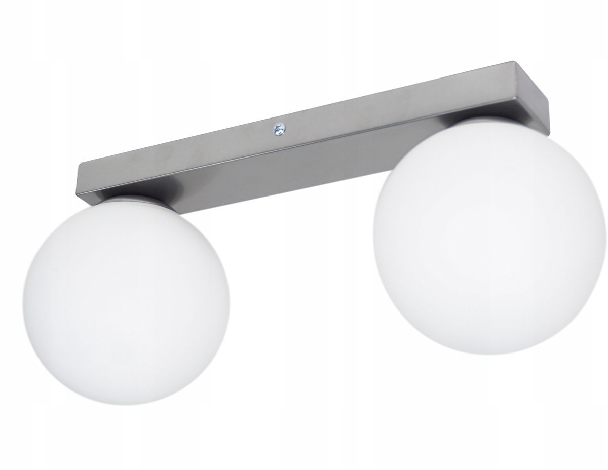 OW2-sr plafondlamp/wandlamp E14 metaal glas veel licht