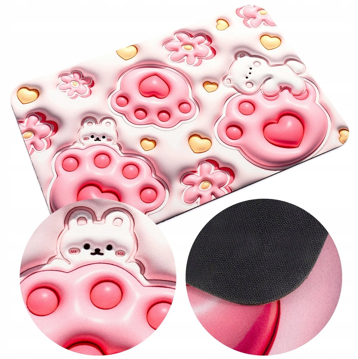 Antislip Badkamermat 3D Absorberend Magisch Roze 57x37cm