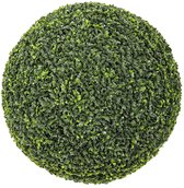 Kunstbuxus bal voor binnen en buiten, ronde pot, diameter 38 cm, kunstmatige buxus plant, duurzaam, groen ( 38 cm
