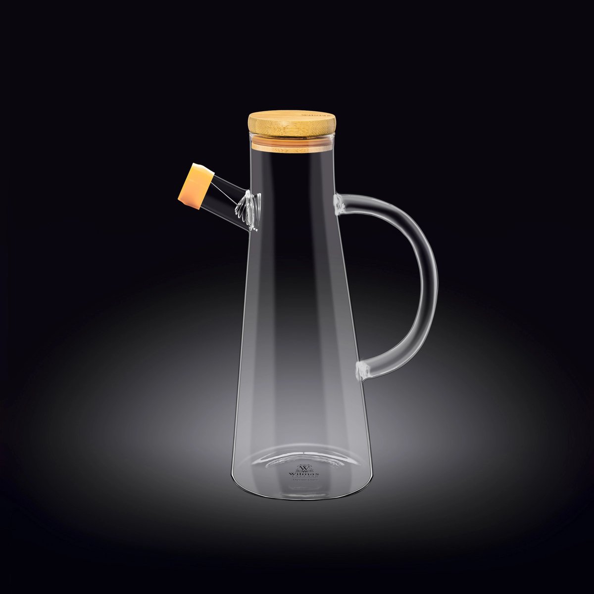 Wilmax Oliefles - 500 ml - van Glas - met Kurken Deksel
