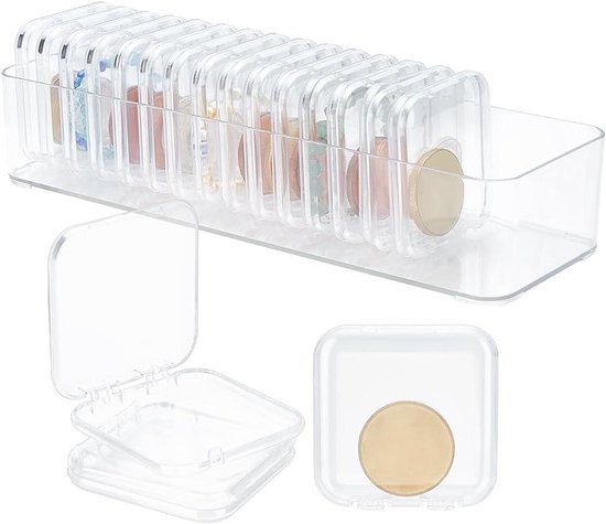 ZHHGOO Fotoaufbewahrungsbox,16 Pcs Foto Organizer Kunststoff,Fotoboxen zur Aufbewahrung für