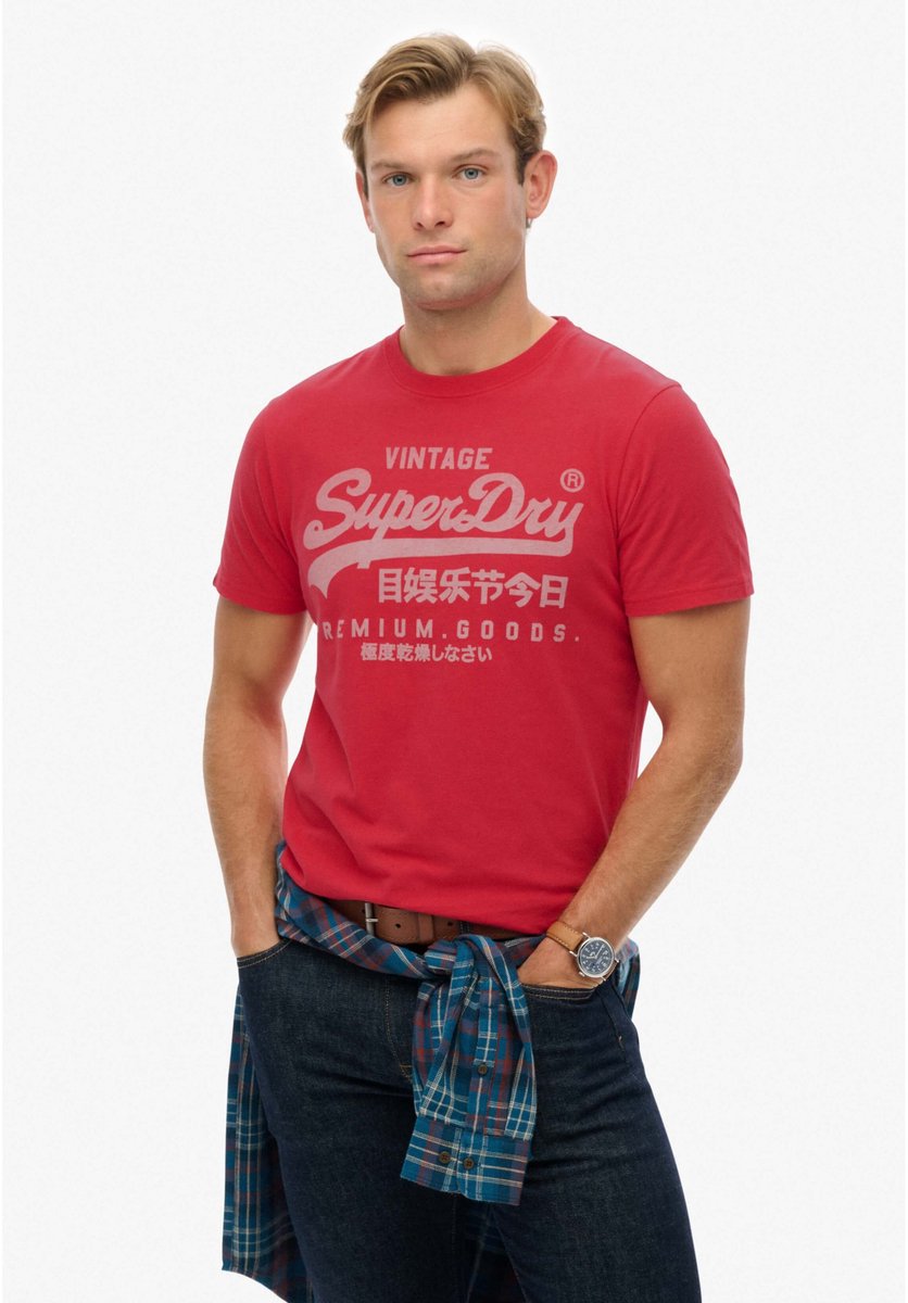 Superdry Vintage Logo Classic T-shirt Rood