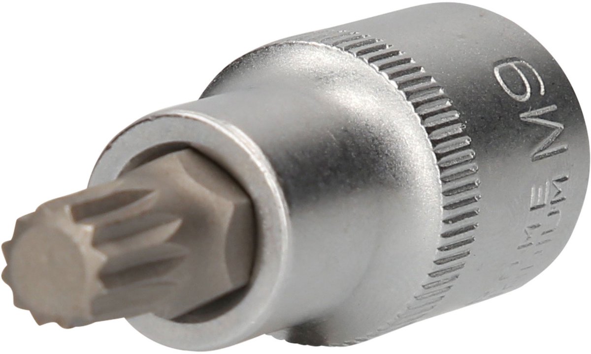 BRILLIANT TOOLS 1/2" veelvertande bitdop 55 mm lang M9 - BT022933