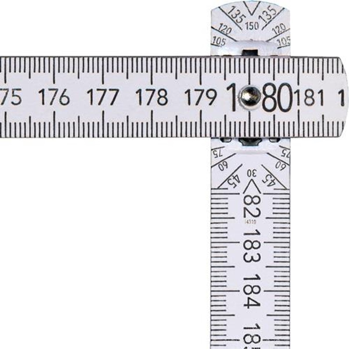 Linkliniaal L.2m B.16mm mm/cm EG III beuk wit BMI