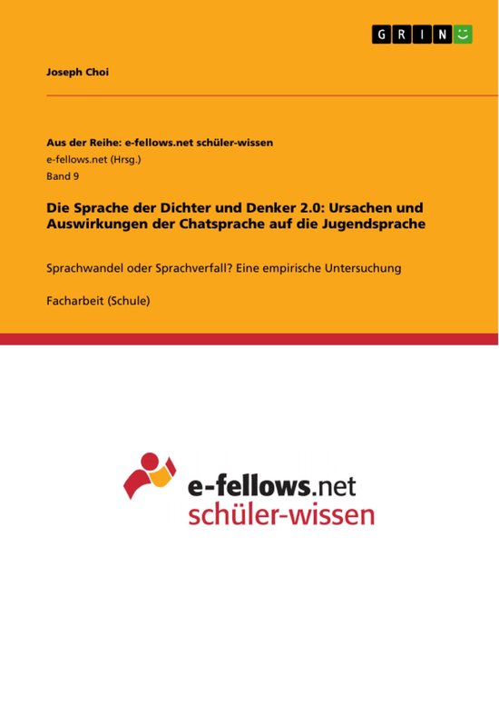 Die Sprache der Dichter und Denker 2.0: Ursachen und Auswirk ... - cover