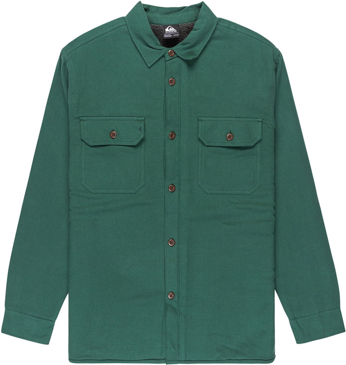 Quiksilver Husson Overhemd Met Lange Mouwen S Man Groen