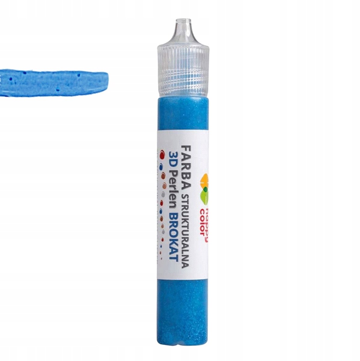 Happy Color 3D Acrylverf met Glitters - Blauw, 32 ml