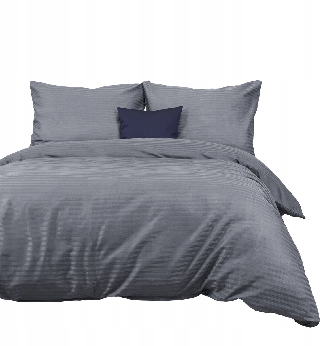 Exclusieve Katoenen Satijnen Dekbedovertrek Set 140x200cm Antraciet