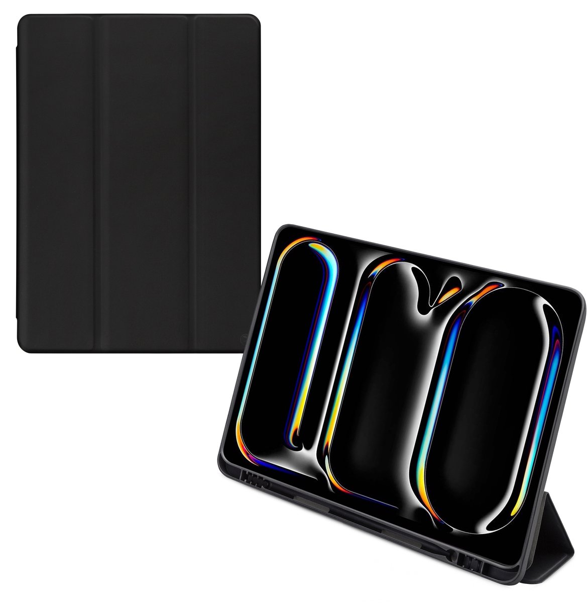 Mobilize Tablethoes geschikt voor Apple iPad Pro 13 Inch (2025) Hoes | Mobilize Solid Folio Bookcase - Zwart